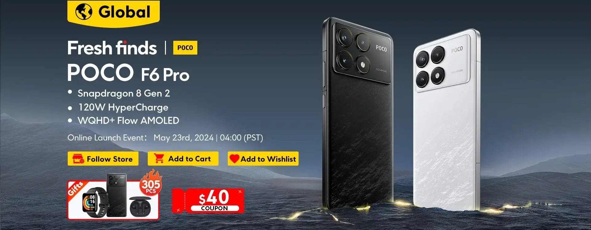 Poco F6 Pro النسخة العالمية الأن بسعر مذهل 5 POCO F6 PRO اطلاق رسميا للبيع في 23 مايو 2024