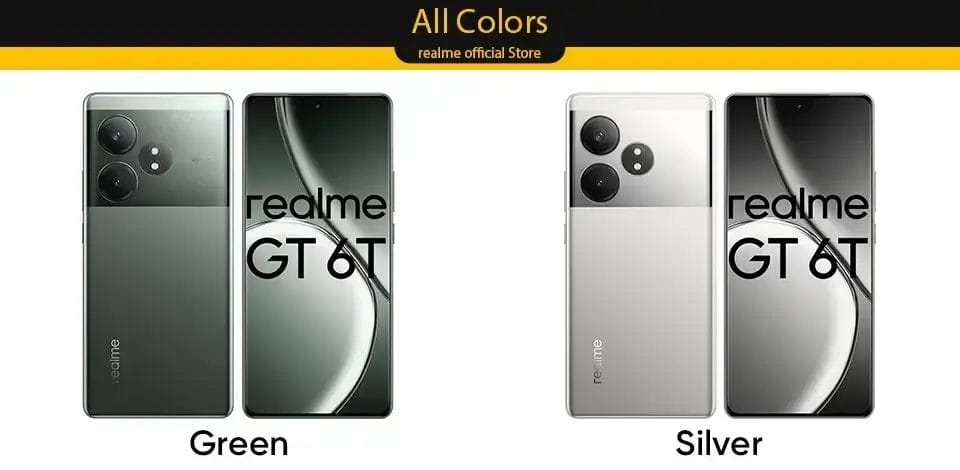 مواصفات Realme GT 6T قوة شحن 120 واط مع شاشة عرض لا مثيل لها 22 ألوان هاتف Realme GT 6T