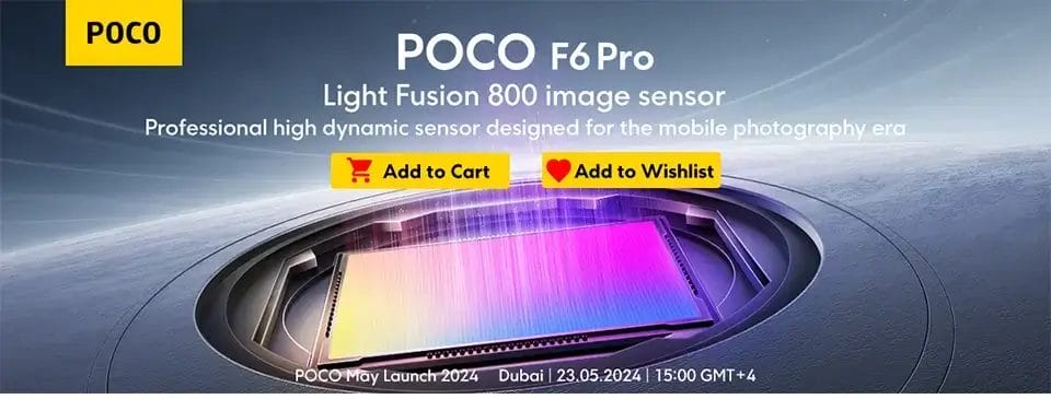 Poco F6 Pro النسخة العالمية الأن بسعر مذهل 8 بوكو F6 برو يأتي بمستشعر الصور LIGHT FUSION 800 مستشعر احترافي عالي الديناميكية مصمم خصيصا للتصوير الفوتوغرافي المحمول