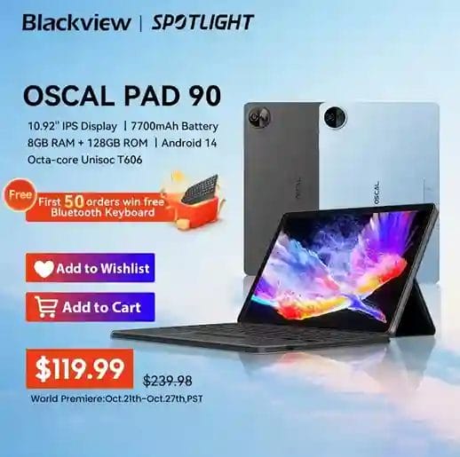 Blackview OSCAL TIGER 13 5G أداء فائق و تقنيات تصوير متقدمة 65 Blackview Oscal Pad 90