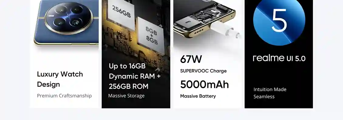 Realme 12 Pro 5G مواصفات مذهلة و تجربة استخدام استثنائية 13 Realme 12 Pro 5G واجهة المستخدم realme 5.0 مع شحن 67 واط