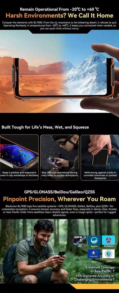 BLACKVIEW BL7000 5G مصمم ليتحمل أقسى الظروف ويواكب مغامراتك