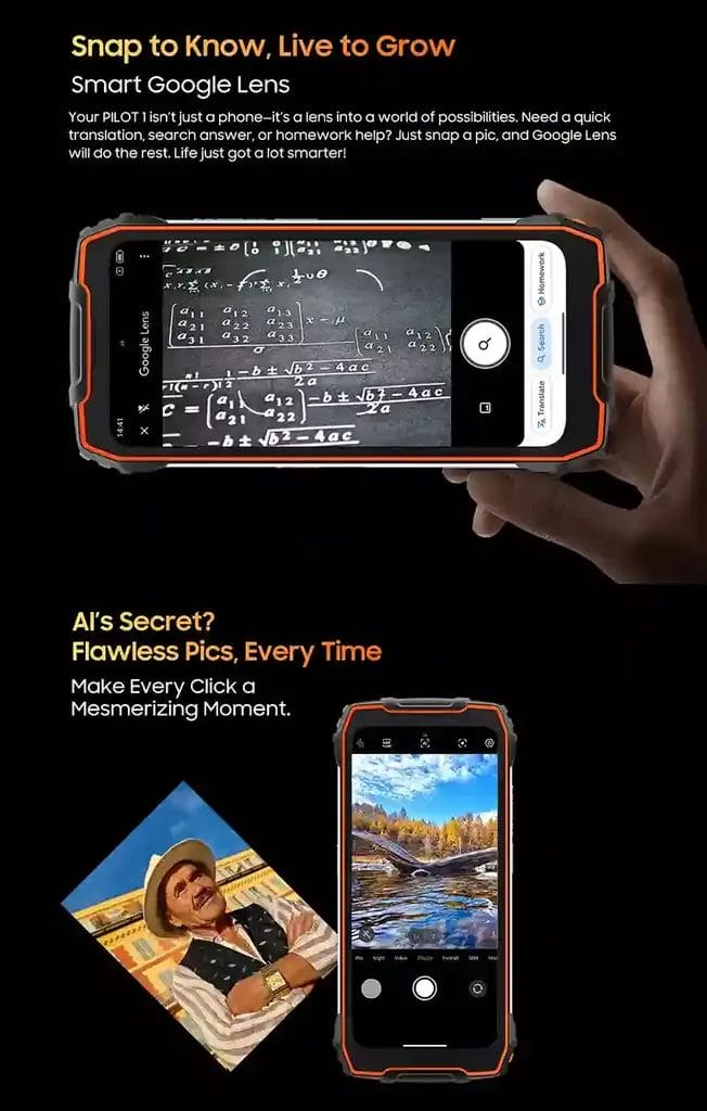 Blackview OSCAL PILOT 1 عدسة Google الذكية لاستكشاف العالم من حولك