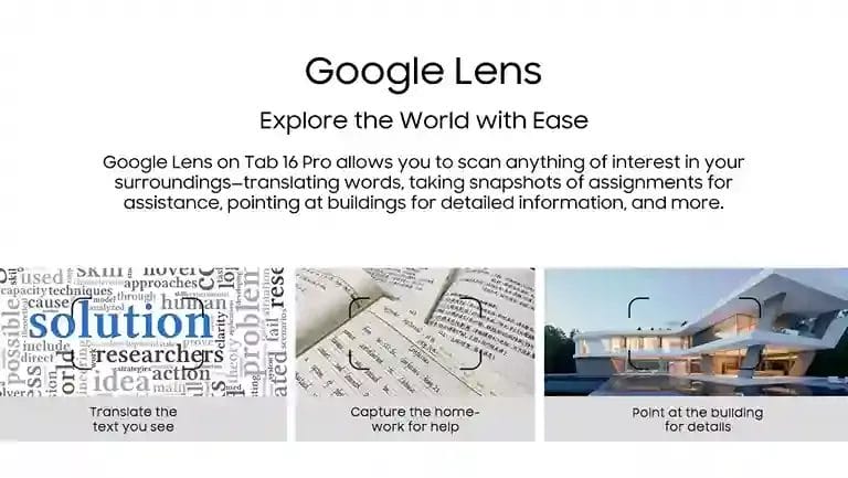 Blackview Tab 16 Pro استكشف العالم بسهولة مع Google Lens