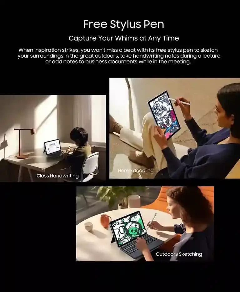 Blackview Tab 16 Pro قلم ذكي مجاني لإطلاق إبداعك في أي وقت.
