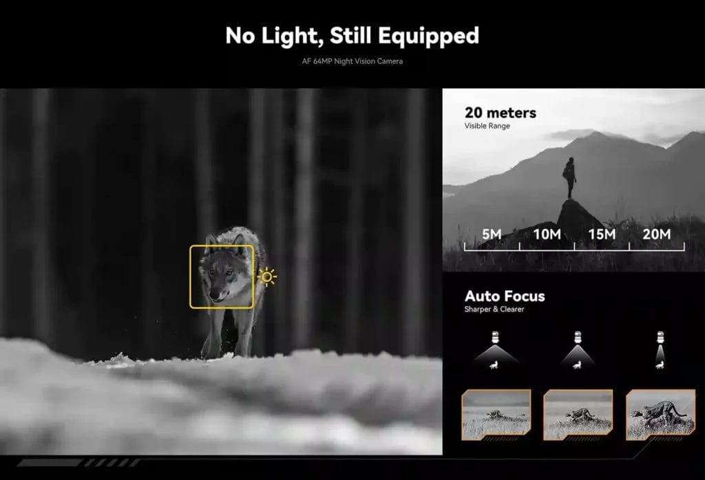 IIIF150 B2 Ultra رؤية ليلية فائقة مع كاميرا 64MP