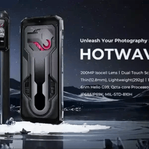 الكشف عن HOTWAV Cyber 15 تصميم ثوري، شاشتان، وقوة كاميرا 200MP