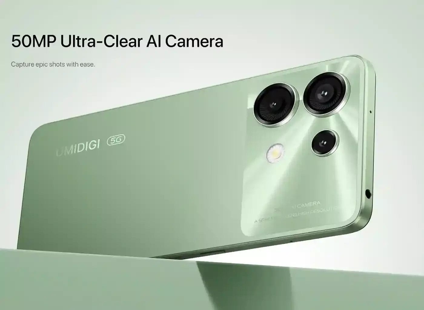 اميرا 50MP فائقة الوضوح بالذكاء الاصطناعي التقط صورًا استثنائية مع UMIDIGI G9 5G