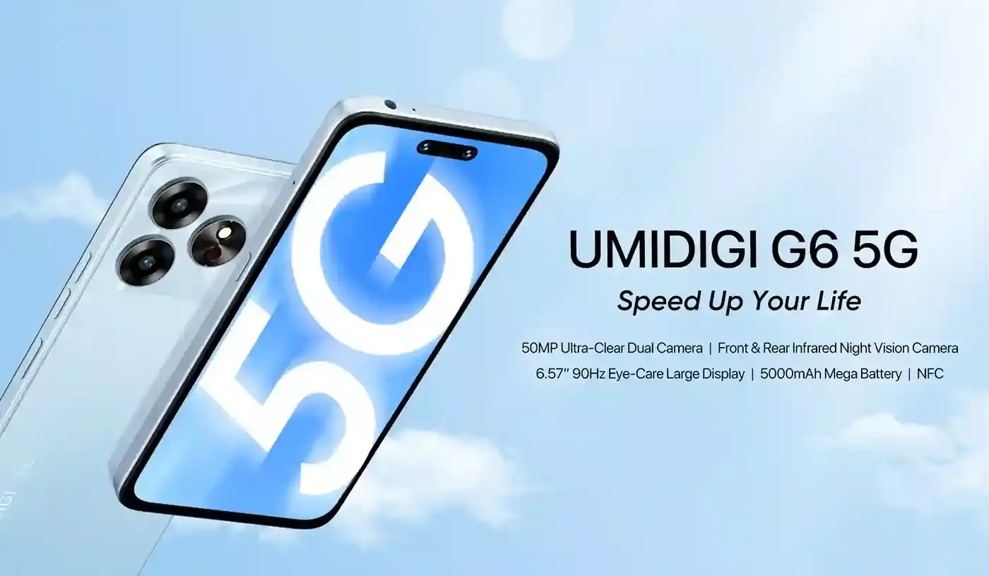 جيل جديد من الاتصال UMIDIGI G6 5G يكسر الحواجز