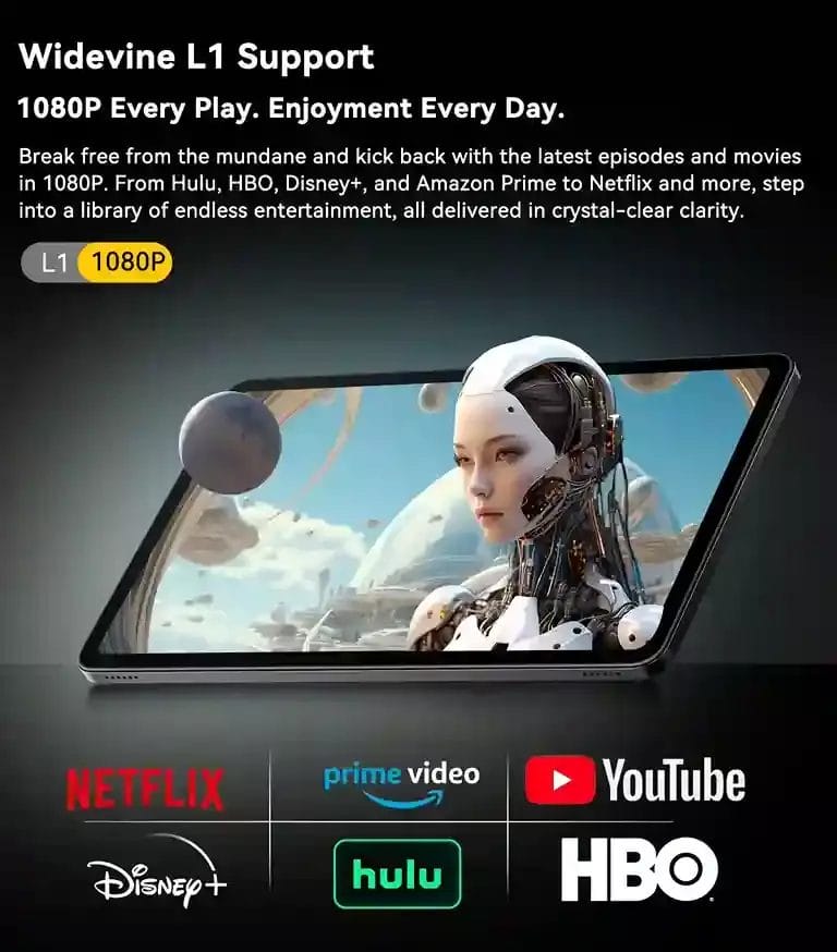عالم من الترفيه في متناول يدك Blackview MEGA 2 يدعم Widevine L1 لتجربة مشاهدة ممتازة عالم من الترفيه في متناول يدك Blackview MEGA 2 يدعم Widevine L1 لتجربة مشاهدة ممتازة