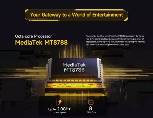 معالج MediaTek MT8788 ثماني النواة الذي يشغل تابلت Ulefone Armor Pad 3 Pro