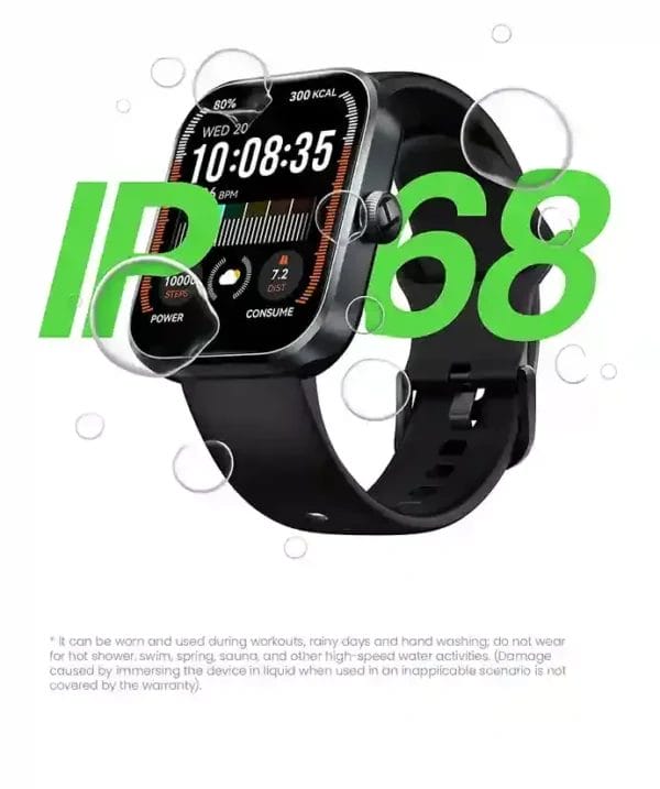 HAYLOU Watch 4 متينة، مقاومة للماء، جاهزة لكل تحدي