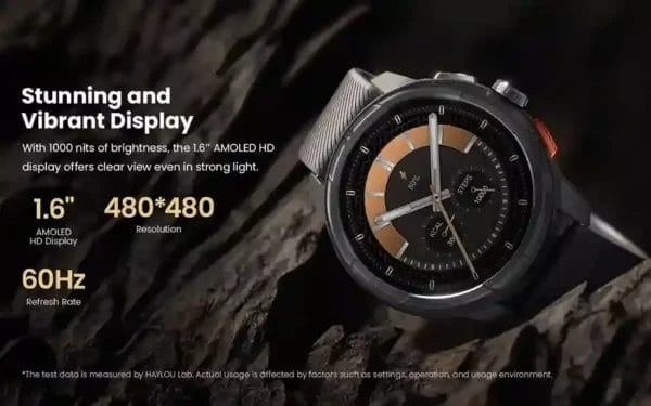 شاشة HAYLOU Solar Ultra 1.6 بوصة من الجمال بـ 1000 شمعة سطوع ومعدل 60 هرتز