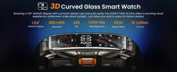 شاشة KOSPET TANK X2 Ultra وضوح مذهل تحت أي ضوء