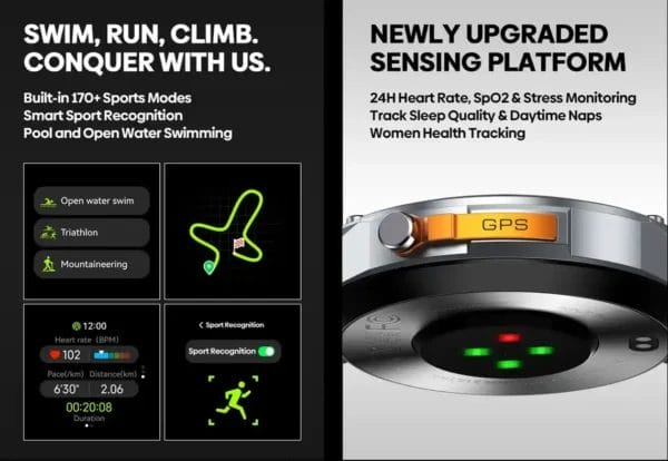 Zeblaze Stratos 2 Ultra تدرب بذكاء، استكشف بلا حدود أكثر من 170 وضع رياضي