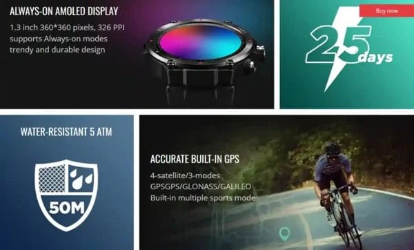 Zeblaze Stratos 2 تقنيات متطورة لأداء لا مثيل له