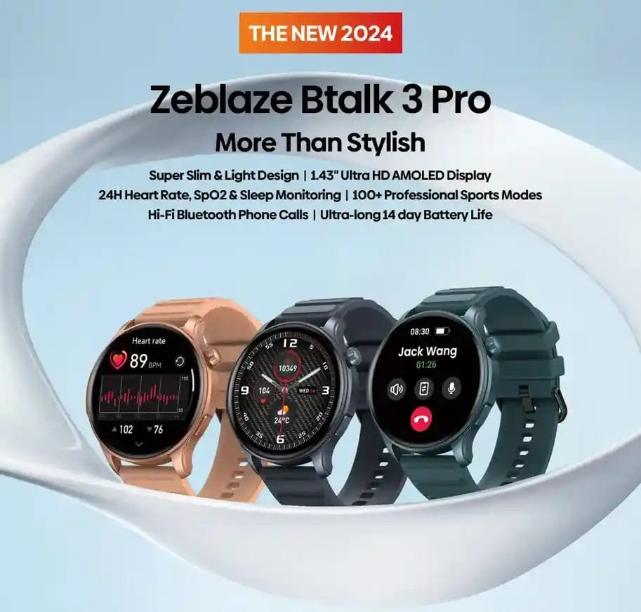 اكتشف Zeblaze Btalk 3 Pro مزيج مثالي من الأداء والأناقة