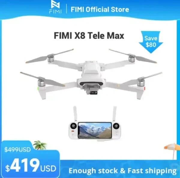 تحليق بلا حدود بذكاء فائق مع درون FIMI X8 Tele Max