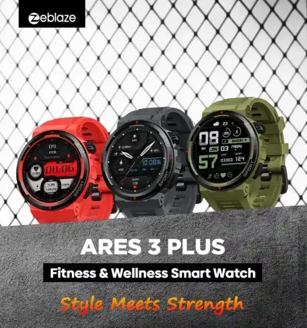 ساعة Zeblaze Ares 3 Plus - ساعة اللياقة والصحة الذكية