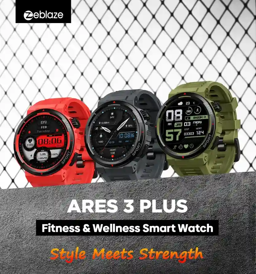 ساعة Zeblaze Ares 3 Plus - ساعة اللياقة والصحة الذكية