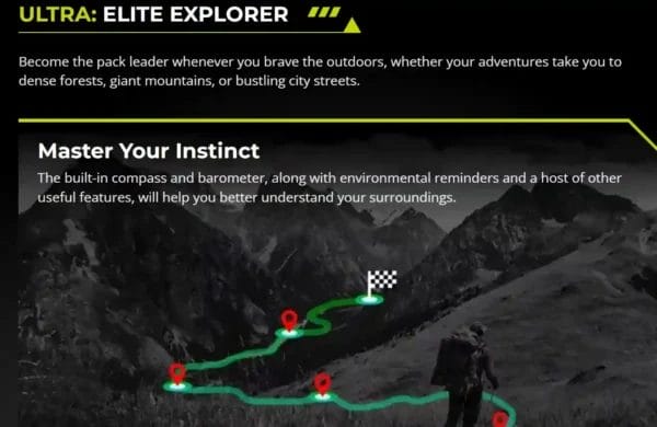 قدرات الملاحة و الاستكشاف في Zeblaze Stratos 3 Ultra