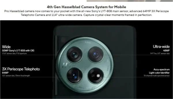 التقط التفاصيل بدقة لا مثيل لها كاميرا OnePlus 12 مع مستشعر Sony LYT-808