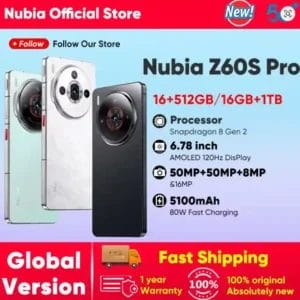 الجيل الجديد من الهواتف الذكية Nubia Z60S Pro بمواصفات خارقة