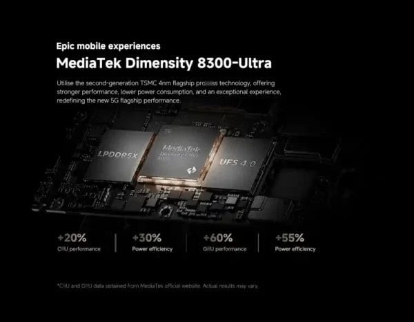 معالج Xiaomi 14T أداء مذهل وكفاءة عالية في استهلاك الطاقة