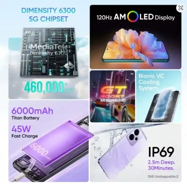 نظرة شاملة على نقاط قوة realme 14T 5G.
